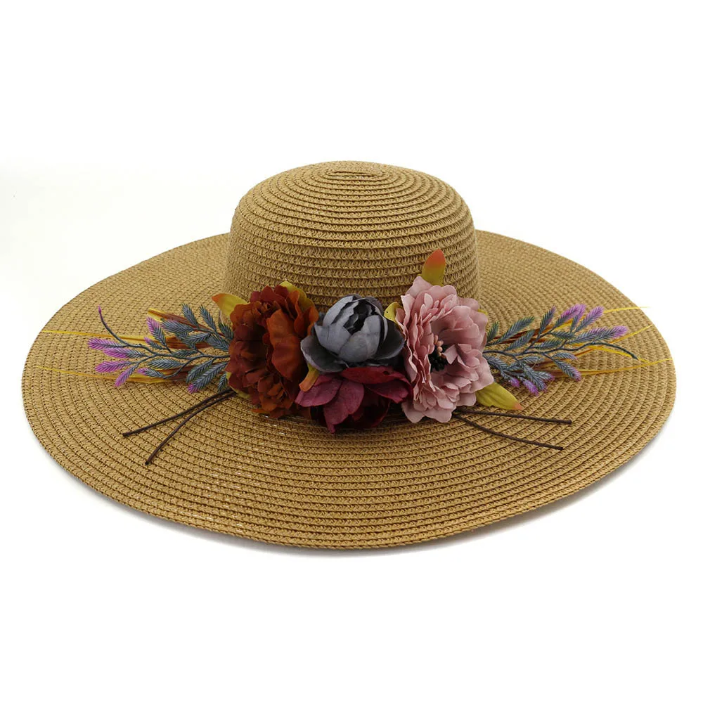 13 سنتيمتر كبيرة حافة القش قبعة الصيف النساء قبعات للحماية من الشمس زهرة اصطناعية قبعات لسيدة الظل السفر الشاطئ قبعات قبة قبعة 13 سنتيمتر كبيرة حافة القش قبعة الصيف النساء قبعات للحماية من الشمس زهرة اصطناعية قبعات لسيدة الظل السفر الشاطئ قبعات قبة قبعة