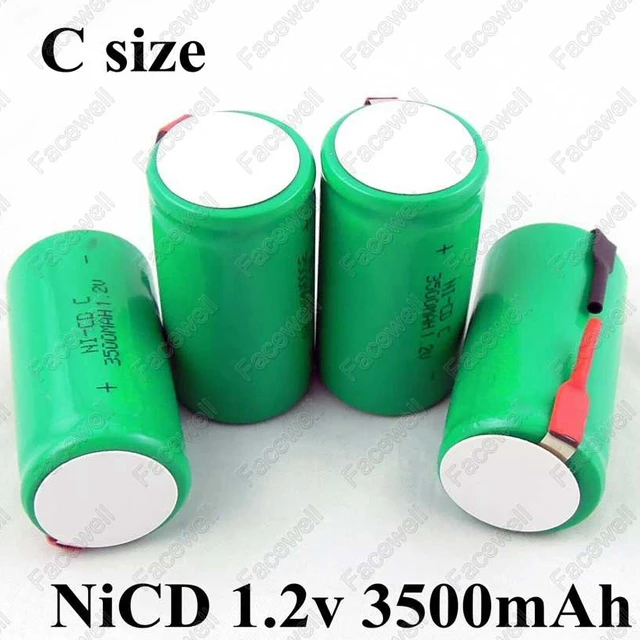 8pcs Brand C size 1.2v 3500mAh rechargeable battery ni cd / ni cd c