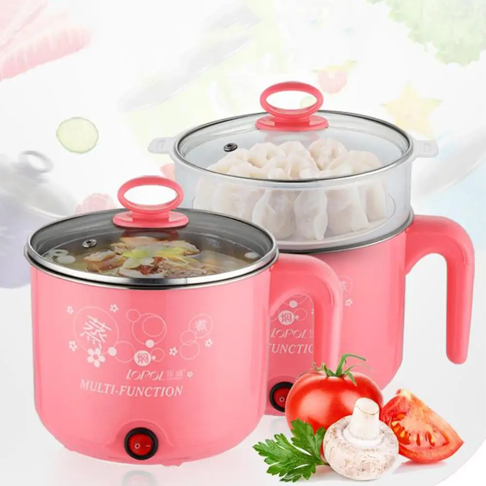 

Multiuse Stainless Steel Mini Electric Cooker Soup Steamer Kitchen Cooking Tool Food Container Electric Heating Lunchbox