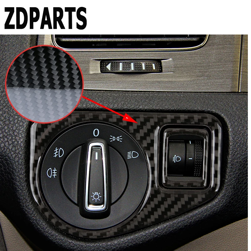Zdparts 1pcs Carbon Fiber Trim Stickers For Volkswagen Vw Golf 7 Gti R