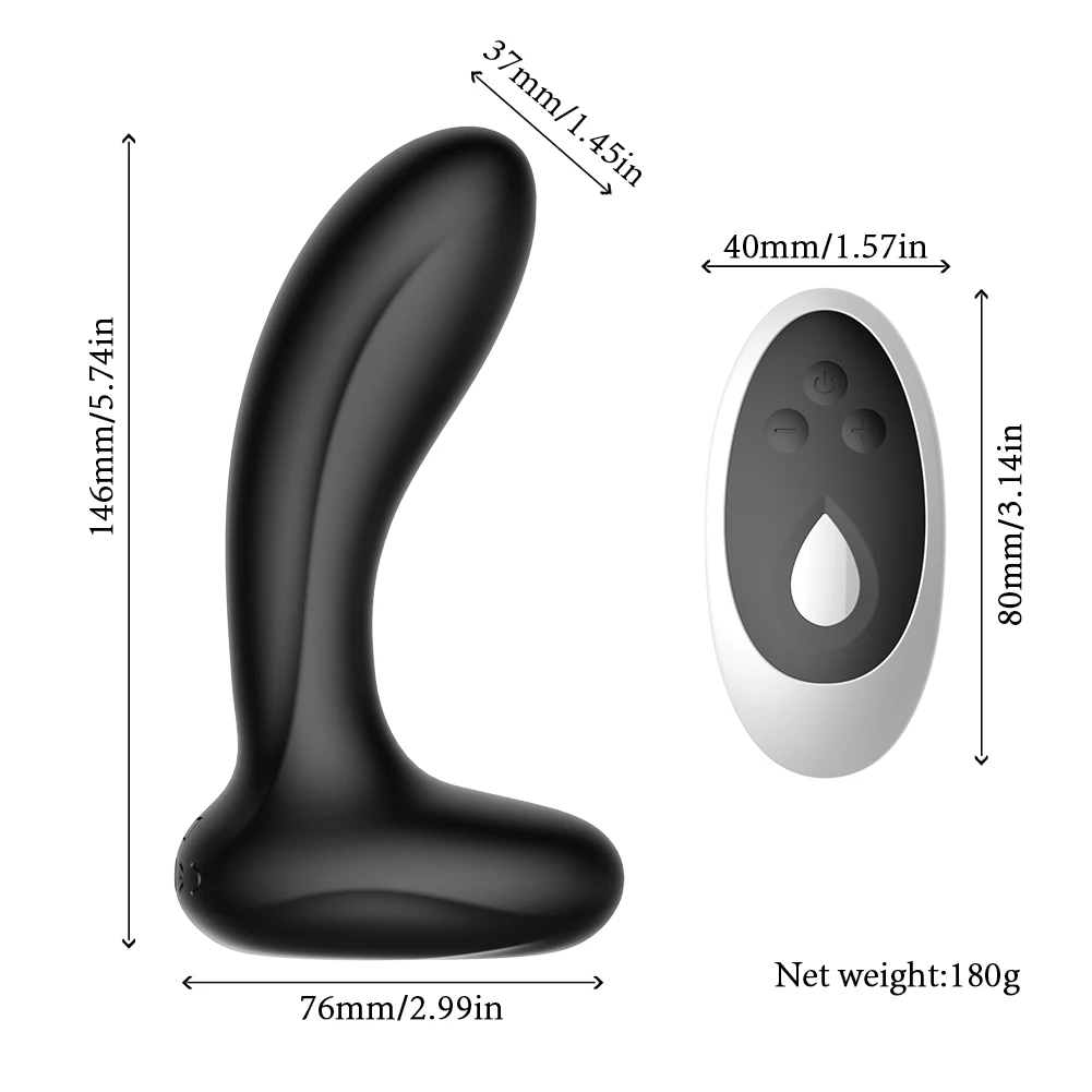 Вибратор NEWDildo мужской вибрирующий 10 скоростей Стимулятор точки G беспроводной