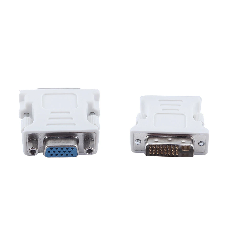 

10Pcs/Lot DVI-I 24+5 Male to HD 15 Pin VGA SVGA Female Video Card Monitor LCD Converter Adapter