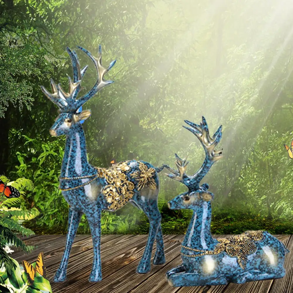 2 قطعة/المجموعة الأزرق عاشق زوجين الغزلان الجدول زخرفة غرفة المعيشة النمط الأوروبي التلفزيون الوقوف ل نوم مبتكرة