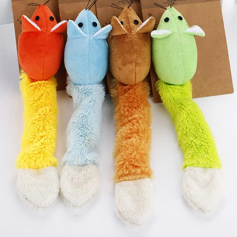 Cute Funny Cat Toy Long Tail Mouse Cat Trainning Playing Interactive