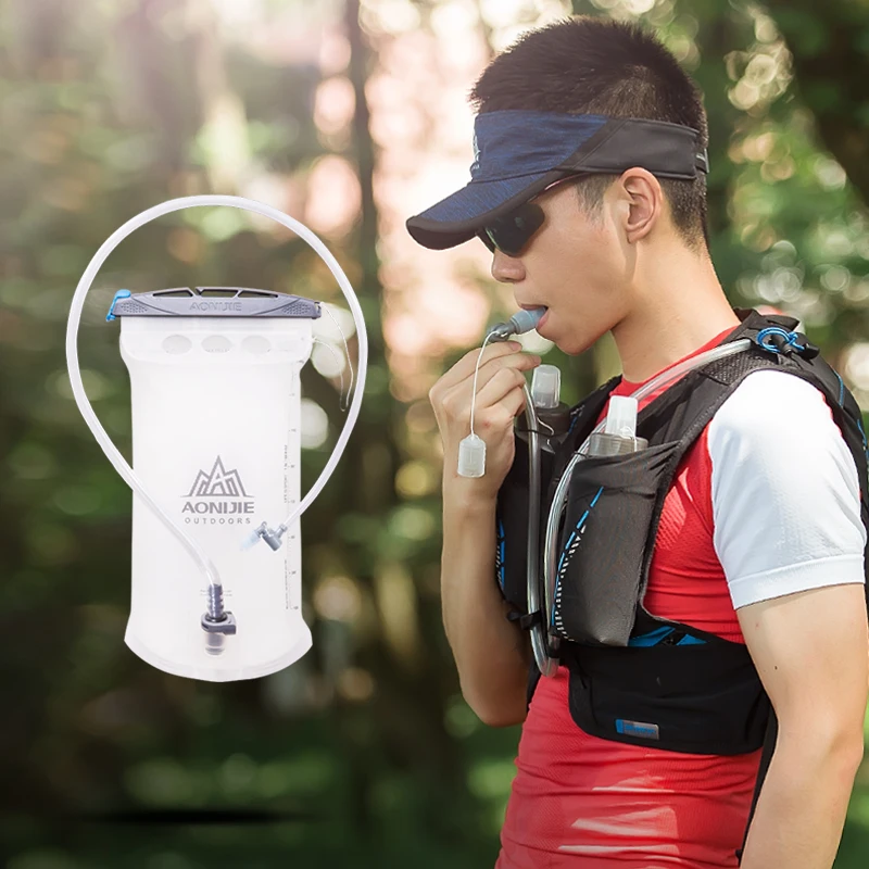 AONIJIE 1.5L ТПУ-мешок для воды для мужчин и женщин спортивная гидрация мочевого пузыря езда беговые кемпинги, велосипед, походы складной держатель воды