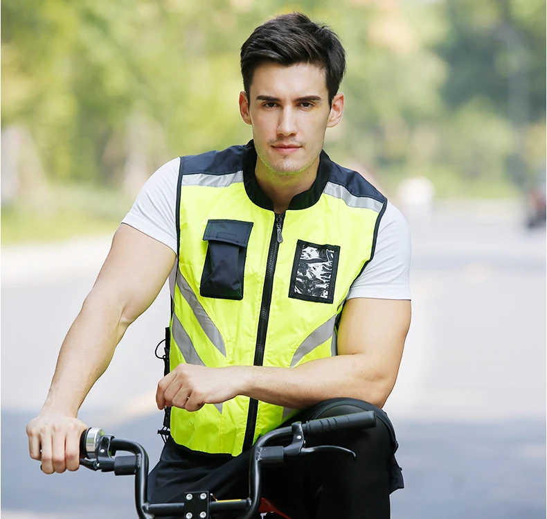 Светоотражающие мотоциклетные куртки высокая видимость безопасности жилет рабочая одежда Велоспорт Светоотражающая защитная одежда