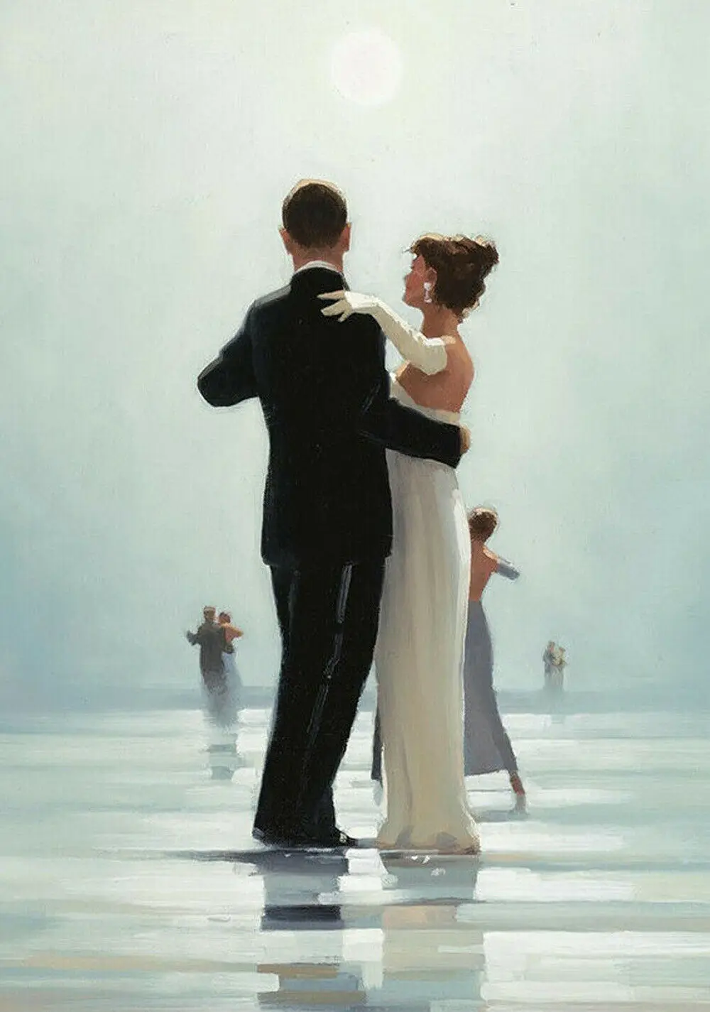 

N2374 Jack Vettriano ' Dance Me To The End Of Love ' Fine Sale Class Wall Sticker Silk Fabric Poster Art Indoor Decor Bright