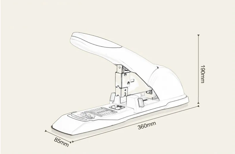 Deli сверхмощный степлер офисная прищепка машина трудовая экономия степлер 15-120 Количество листов Papeleria Y Oficina связывания поставки