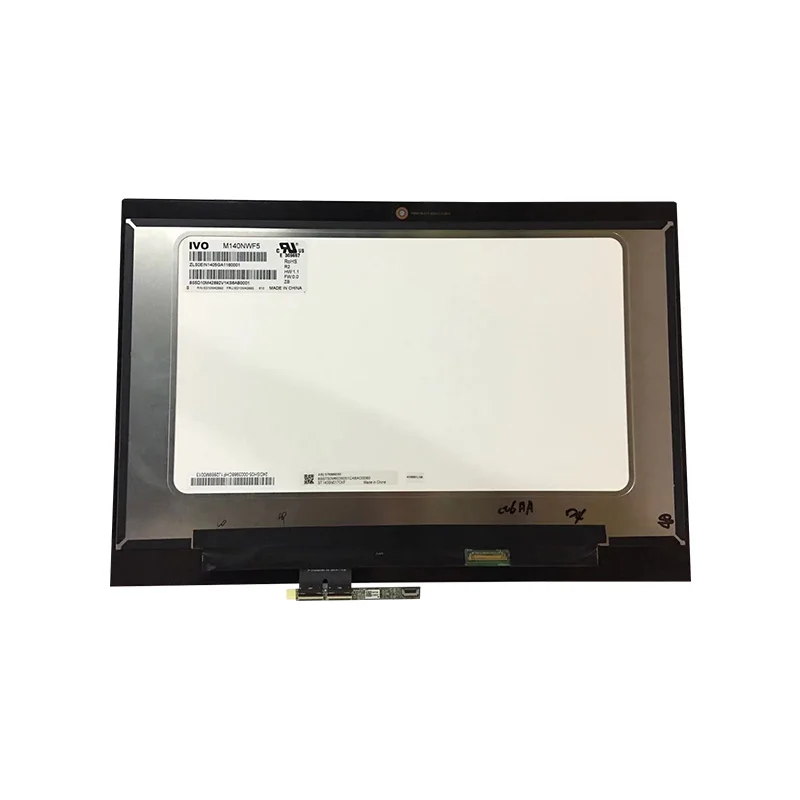 MEIHOU For Lenovo Yoga 520-14 LCD Touch Screen Digitizer AssemblyM140NWF5 R2 P/N 5D10M42892 P/N ST50M60350 1920*1080 LCD Sceen