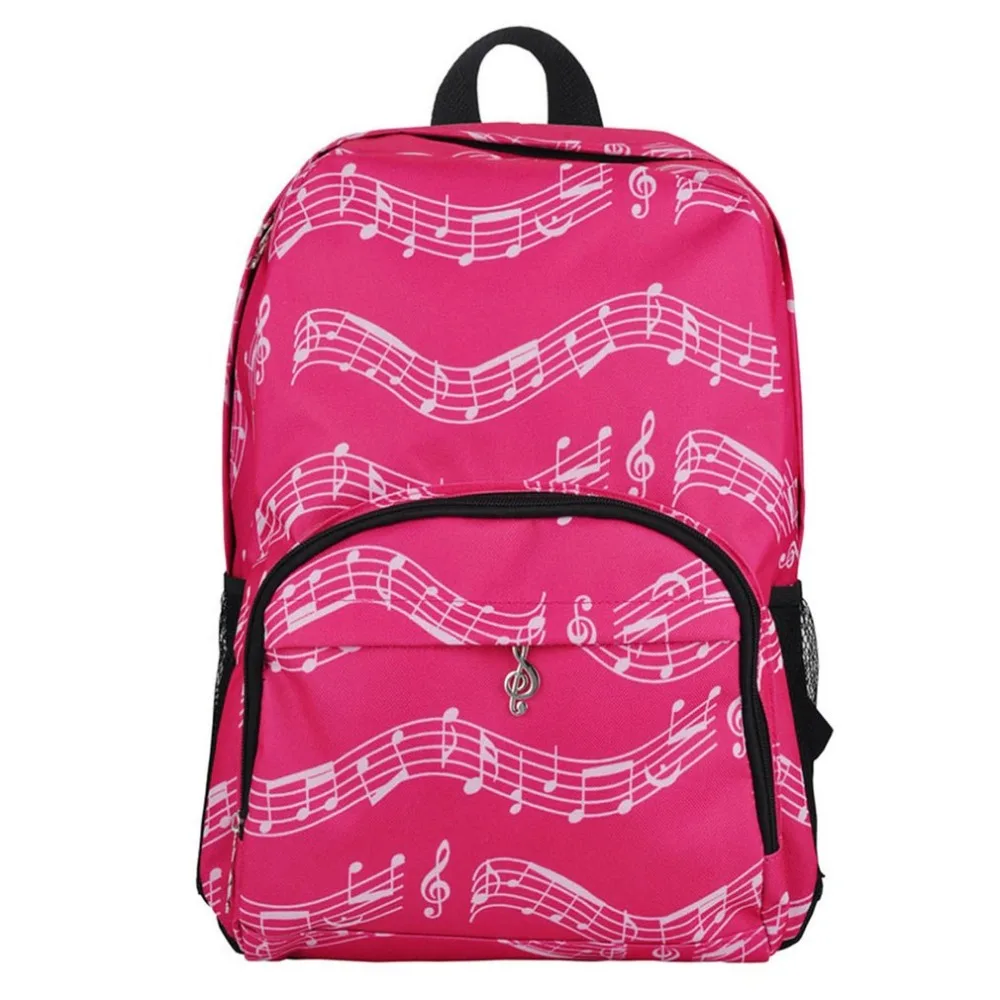 

4 Colors Musical Note Oxford School Bags Casual Backpacks For Adolescent Girls ZX344001