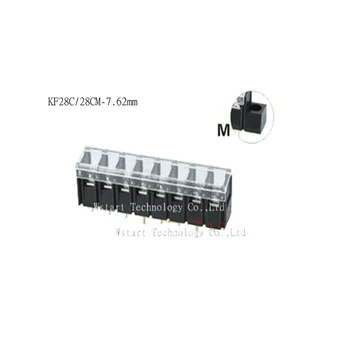 

KF28C/28CM-7.62mm pitch 7.62mm Straight Weding pin cable wire barrier terminal block connector With the cover Rohs