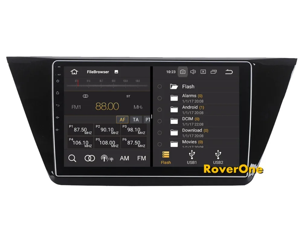 Cheap Car Multimedia Player For Volkswagen Touran 2016 2017 Octa Core Android 9.0 Touchscreen Autoradio Bluetooth GPS Navigation Radio 10