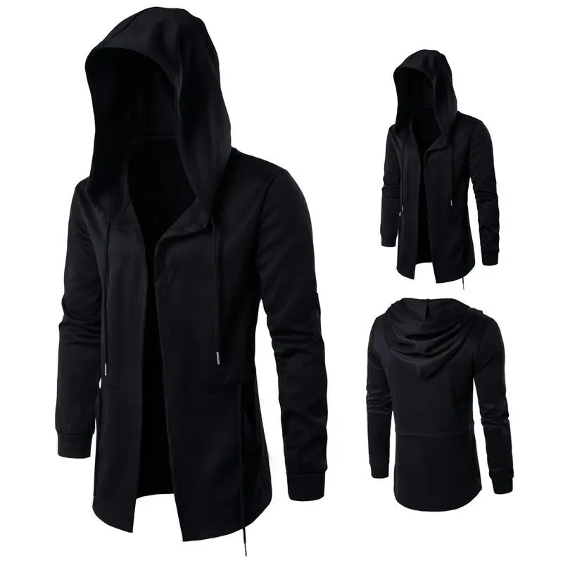 

Teens Men Autumn Halloween Cosplay Costume Wizard Hoodie Shawl Cape Turn Down Collar Cloak Terror Gothic Trench Male Plus Size