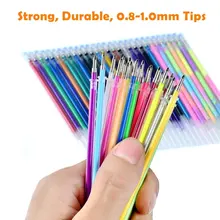 12/24/36/48 Цвет Заправка для гелевой ручки для гелевые ручки во взрослом Цвет ing книга, включают в себя металлик пастель с блестками 0,8-1,00 мм советы