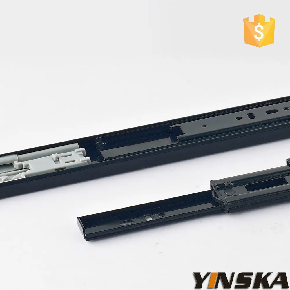 Factory Price Blue Zinc Plated Kitchen Cabinet Drawer Slide Black