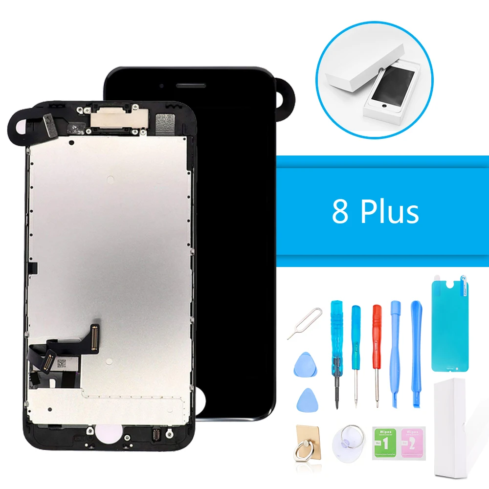 

Luxury Suit LCD Display Digitizer Full Assembly for iPhone 8 Plus 3D Touch Screen Replacement Without Home Button + Repair Tools