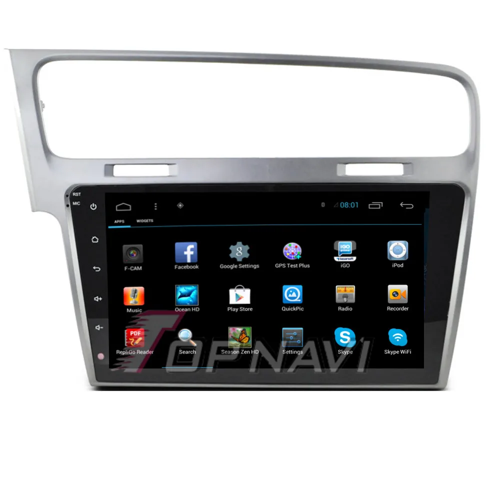 Perfect Topnavi 10.2" Quad Core Android 6.0 Car GPS Navigation for VW Golf 7 Autoradio Multimedia Audio Stereo,NO DVD 11
