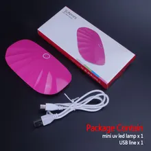 WiRinef 6 Вт Светодиодный УФ-лампа Сушилка для ногтей портативный мини-корпус форма USB кабель УФ гель для ногтей отверждения быстрая сушилка