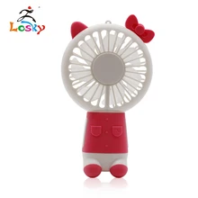 Mini Handheld Fan,Personal Portable Desk Stroller Table Fan with USB Rechargeable Battery Operated Cooling Folding unique led love pattern handheld mini fan super mute battery operated for cooling cute