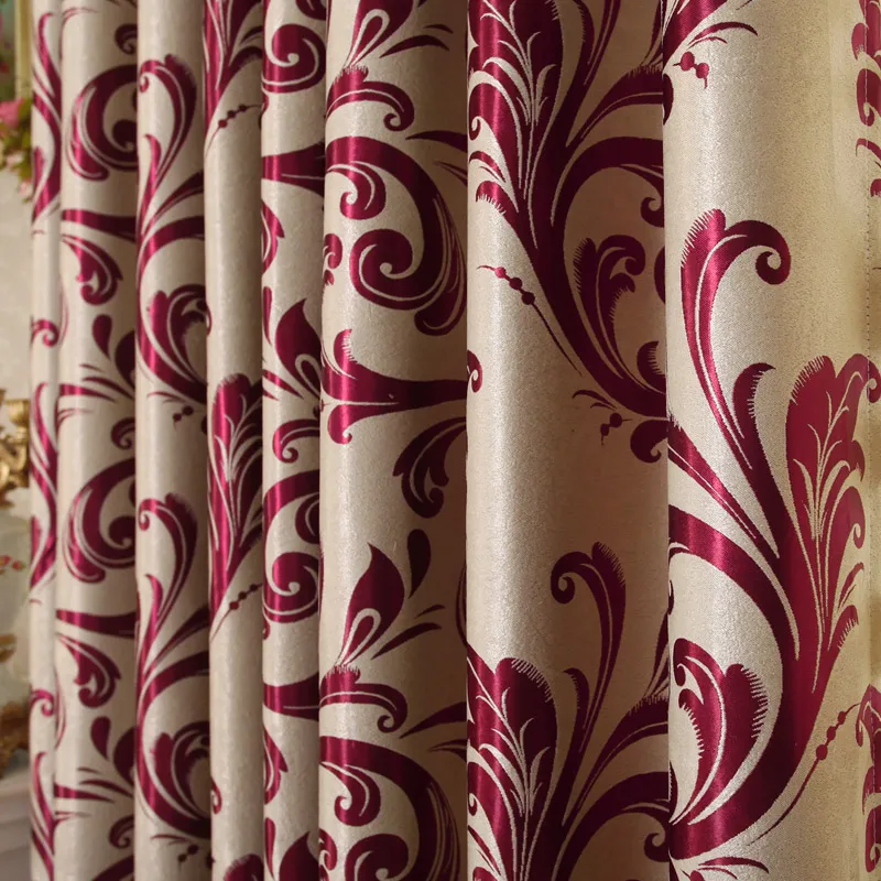 

2018 New Curtains For Dining Living Bedroom Room High-class european-stylefaux suede window shade customization beautiful