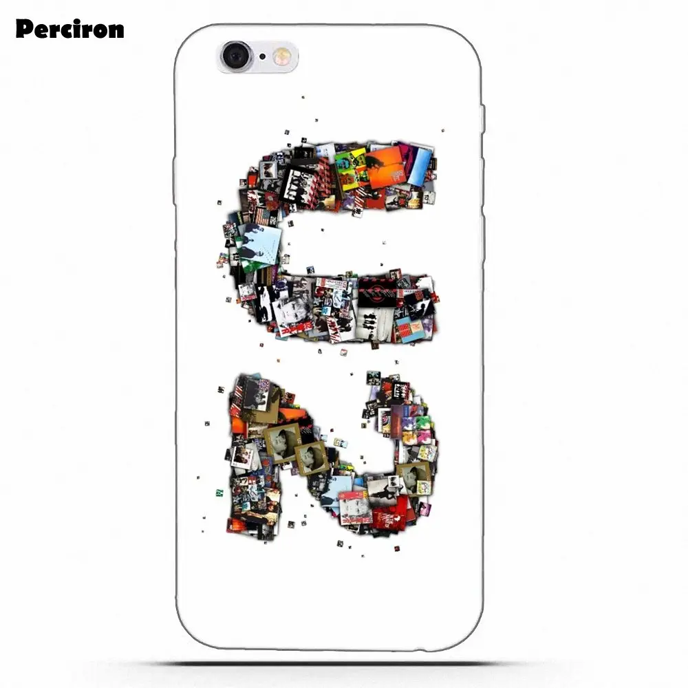 U2 черный и белый логотип для iPhone X 4 4S 5 5C SE 6 S 7 8 Plus Galaxy S5 S6 S7 S8 Grand Core II Prime Alpha мягкий