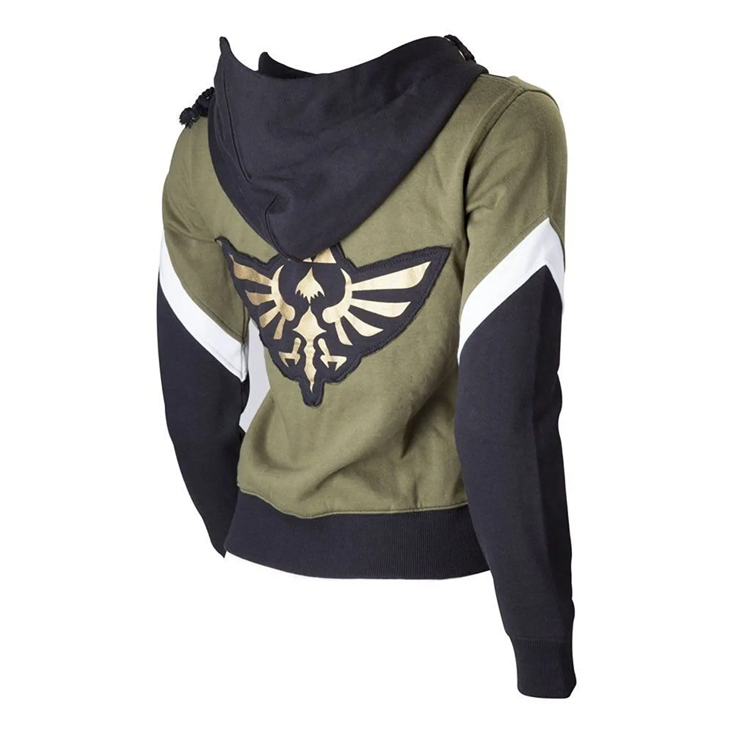 

The Legend of Zelda Cosplay Costume Hyrule Link Logo Hoodie Jacket Coat Sweatshirt Suit Womens Zelda Crest Hooded Sweater