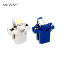 10x B8.5D B8.5 T5 светодио дный 509 т автомобиля светодио дный датчик светодио дный Speedo тире луковицы приборная лампочка Dashboard Light 5050 SMD Янтарный сине-белые