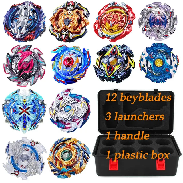 Us 2699 10 Offnew Beyblade Burst Bey Blade Toy Sale Spinning Top 812pcs Bayblade With Launcher And Handle Christmas Gift Toys For Children In - 