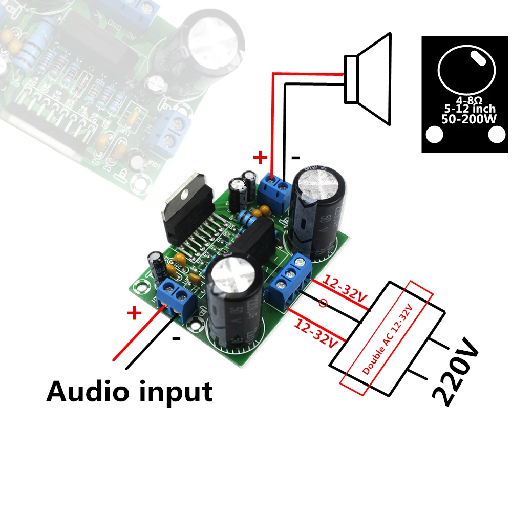 TDA7293 AC 12V 32V 100W Digital Audio Amplifier Single Channel AMP ...