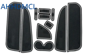 

Car Door Groove Mat Gate Slot Cup Armrest Storage Pad Mat For Peugeot 307
