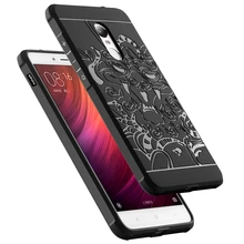 Blade Silicon Case For Hongmi Note 4 Soft TPU Rugged Tough Case For Xiaomi Redmi Note 4 3D Curved Dragon Shell Coque