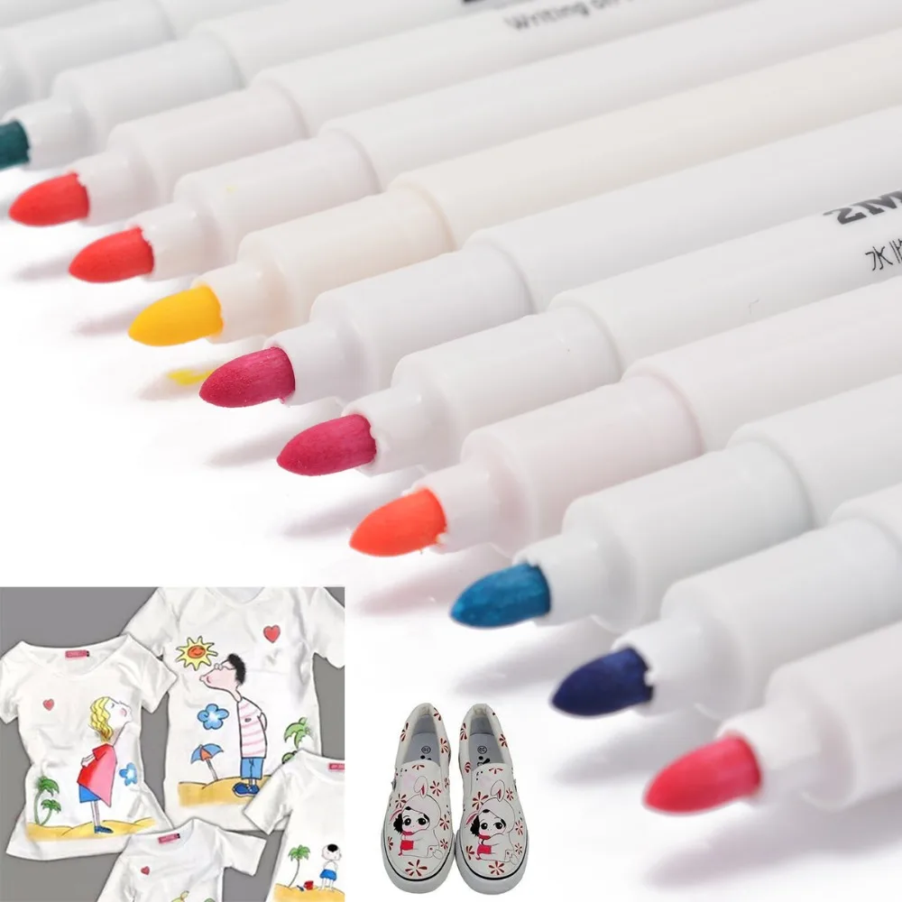 13 шт. маркер для ткани Mayitr Перманентная краска маркерные ручки многоцветные Лоскутные поделки для рукоделия Текстильная одежда футболка обувь