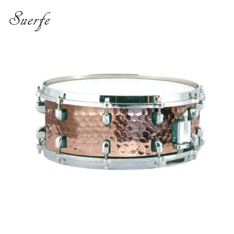 14\*5.5\ Hammered Copper Snare Drum Polyester Drumhead High Quality Metal Drums Percussion Instrumentos Musicais Profissionais 14\*5.5\ Hammered Copper Snare Drum Polyester Drumhead High Quality Metal Drums Percussion Instrumentos Musicais Profissionais