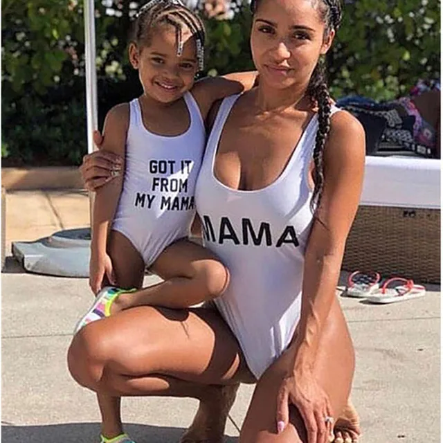 Mommy And Me Clothes Summer Women Girls Sexy Bikini One Piece Family Matching Outfits Mother Daughter Clothes H0216 Mommy And Me Clothes Summer Women Girls Sexy Bikini One Piece Family Matching Outfits Mother Daughter Clothes H0216