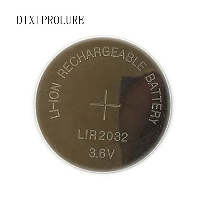 

5PCS/LOT LIR2032 Coin Cell Battery 2032 Lithium charging button battery Can Replace CR2032 for watches