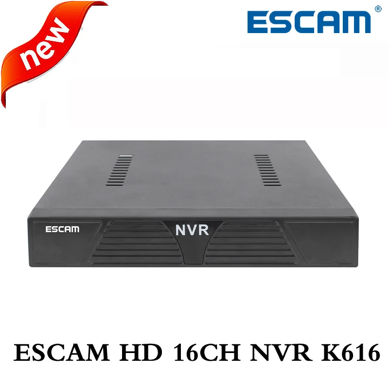 ESCAM K616 NVR HD 1080P 16CH Network Video Recorder H.264 HDMI/VGA Video Output Support Onvif P2P Cloud service remote viewing