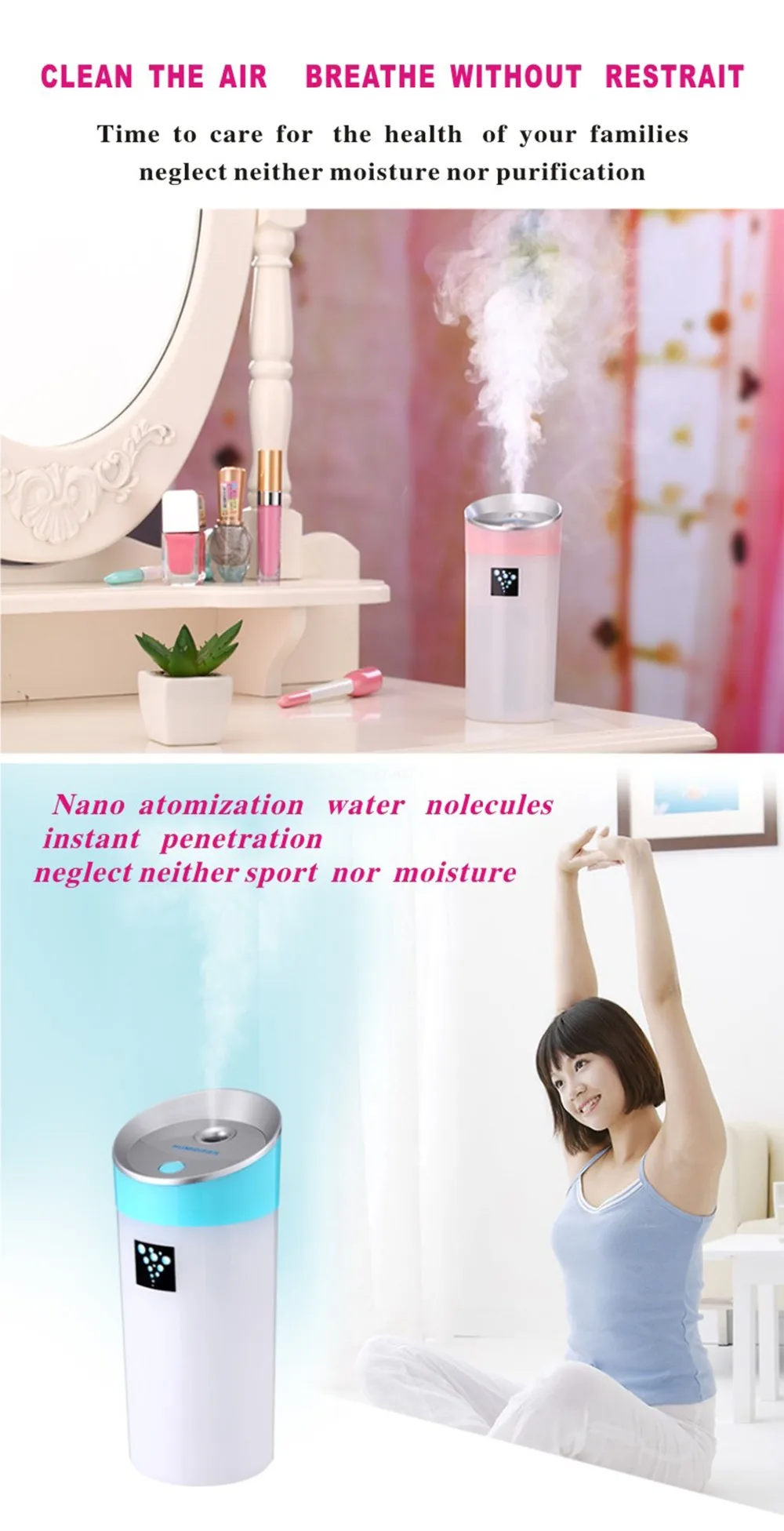 para Carro Huile Essentil Quarto Humidificador