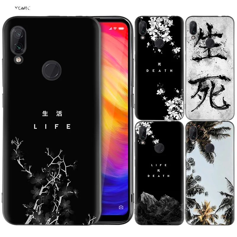 

Silicone Coque Case for Xiaomi Redmi Note 7 6 5 Pro Mi A1 A2 8 Lite 9 GO Poco F1 S2 4 4X Plus Death And Life