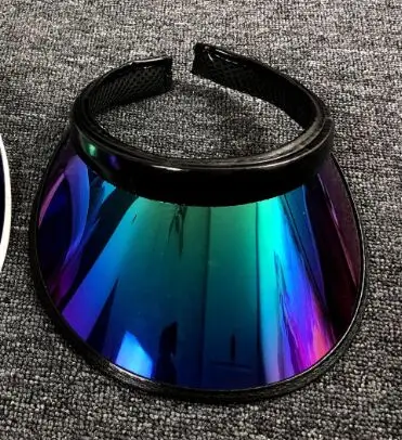 002 Открытый Унисекс УФ Защита солнцезащитный козырек кепки Casquette Туризм ПВХ пластик солнцезащитный козырек морской пляж Topless Велоспорт Femme Gorros - Цвет: 002
