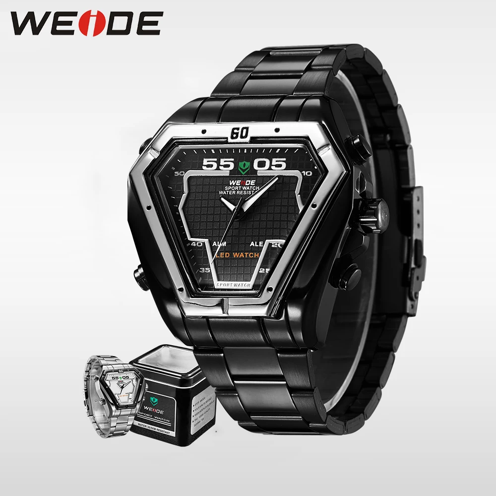 WEIDE Fashion Casual Luxury Watches Men Luxury Brand Quartz Watch Stainless Steel Waterproof Military Clock Masculino WH1102 WEIDE Fashion Casual Luxury Watches Men Luxury Brand Quartz Watch Stainless Steel Waterproof Military Clock Masculino WH1102