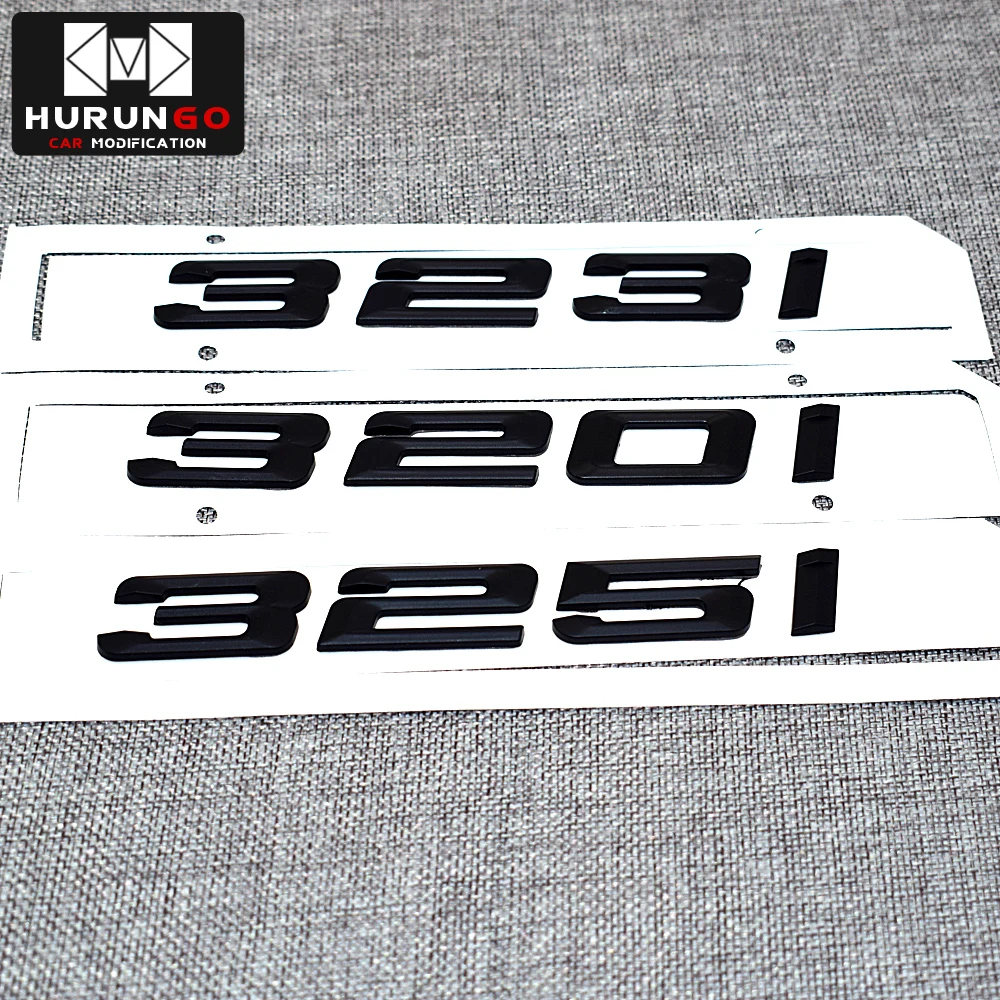 Matte Black Rear Trunk Letters Emblem Decal For BMW E46 E90 E92 3 Series 330i