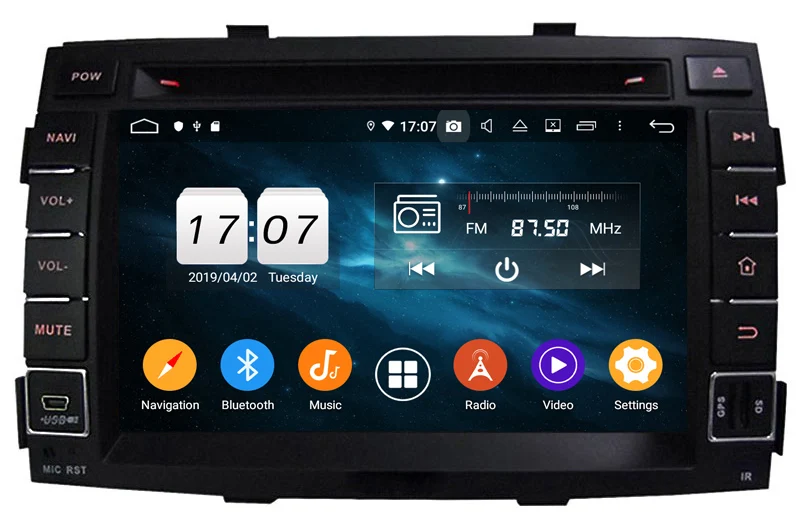 Excellent octa core 4G RAM car raido gps for KIA sorento 2009-2012 with android 9.0 car mulitmedia gps navigation car audio stereo 7