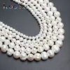 Natural Freshwater White Pearl Beads Round Loose Beads For Jewelry Making 15