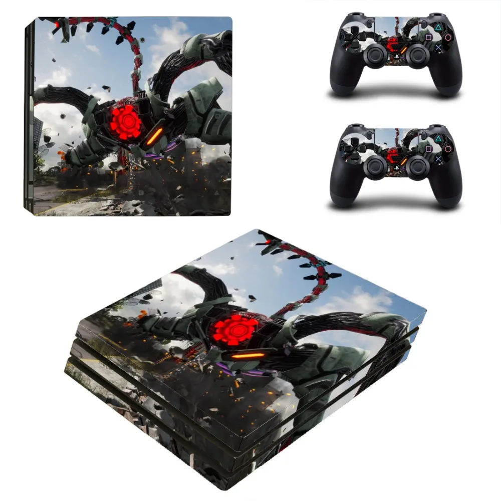 Защита Земли сила Железный дождь PS4 Pro наклейка на кожу для PlayStation 4 консоль и 2