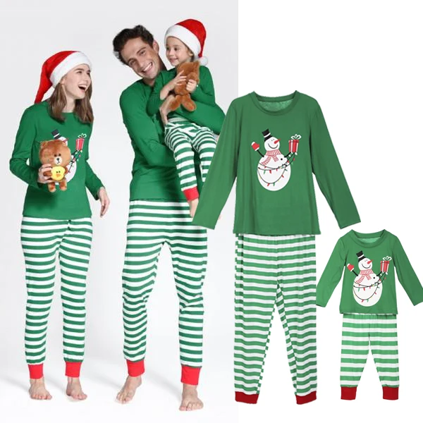 Рождественский Пижамный комплект для всей семьи, одежда для сна для взрослых, женщин, мужчин и детей, одежда для сна