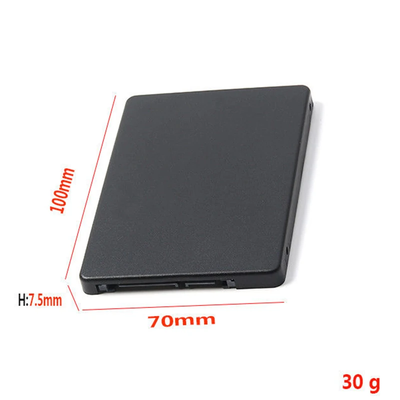 Мини Pcie mSATA SSD до 2,5 дюйма SATA3 карта адаптера с чехлом 7 мм Толщина черный