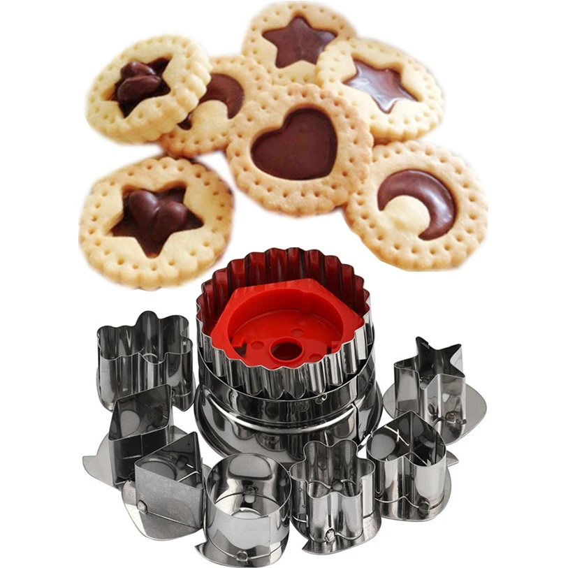 

Mixed Shape Biscuit Sugar Craft Foondant Cake Cutter Mould Baking Tools Accessoires Patisserie Cake Decorating Tools 40OT26