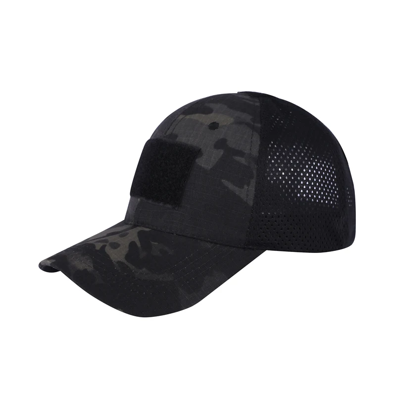 Летние сетчатые бейсболки камуфляжная шляпа простота тактическая группировка сухопутных сил Баскетбол Airsoft Рыбалка охотничья шляпа Multicam