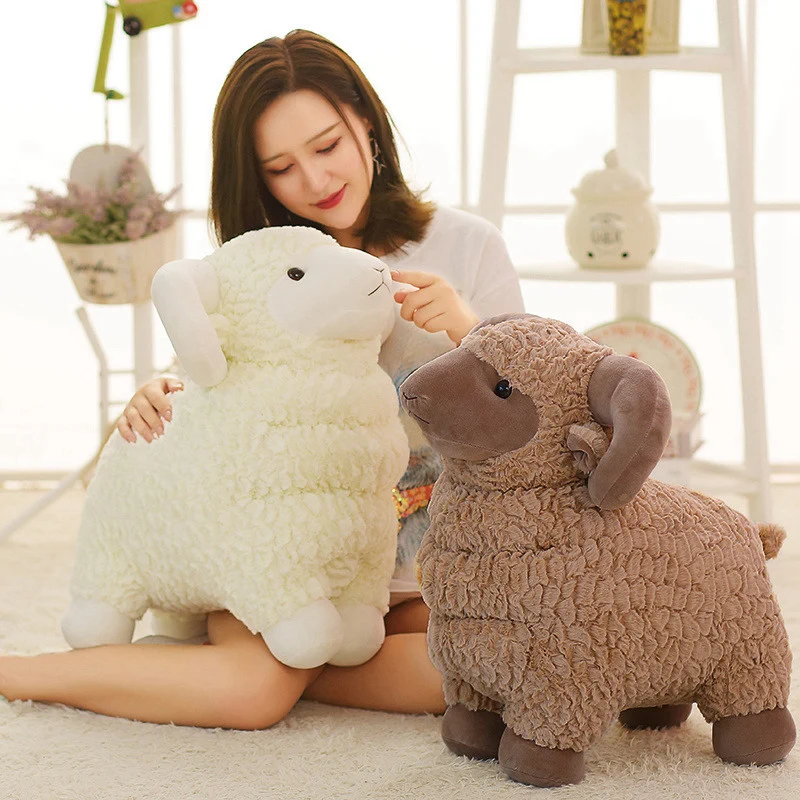 

Hot Sale Cartoon Cute Simulation Alpaca Sheep Plush Toys Soft Stuffed Animal Dolls Fashion Creative Plush Toys Gifts For Kids