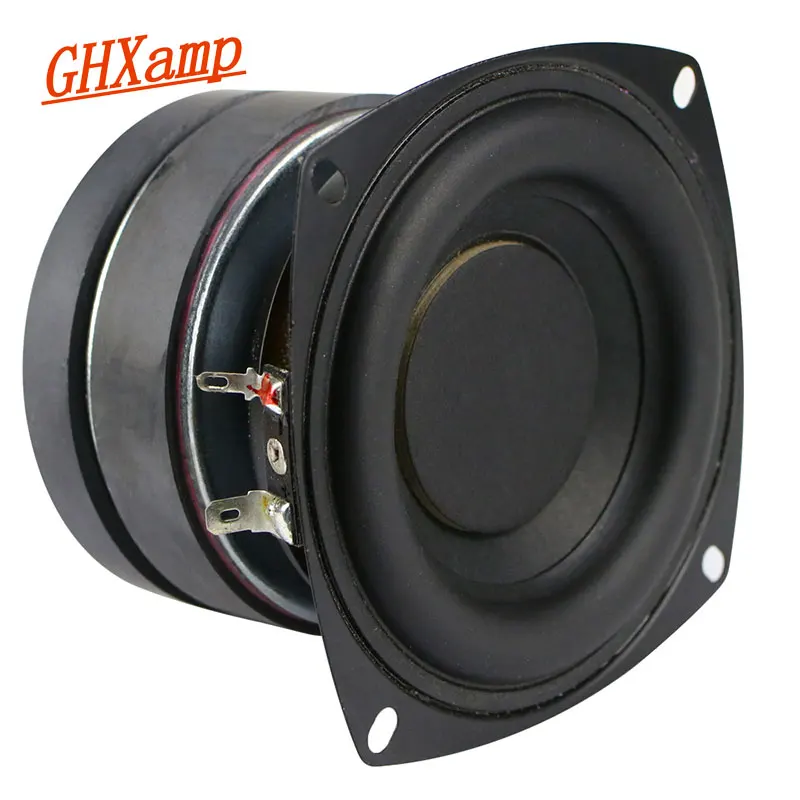 

GHXAMP 4 Inch Subwoofer Car Speaker Hifi 6ohm 50W Deep Bass Long Stroke Rubber Edge Double Magnetic DJ loudspeaker 1PC